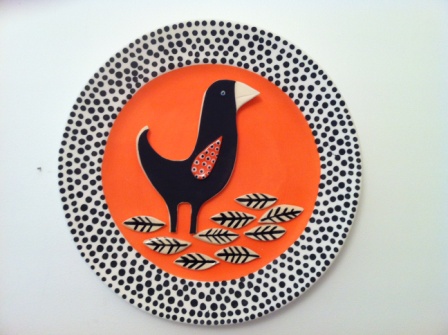 Ceramic wall plaque by Ann-Maree gentile